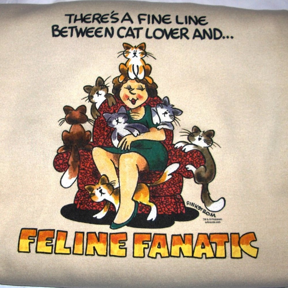 Sand – “Feline Fanatic” - Crew Neck Sweatshirt